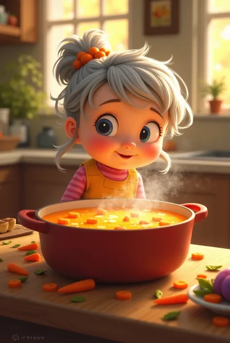 The Special Soup

Lily was excited. Today was Grandmas special soup day! Every year when the leaves turned golden, Grandma would make her famous vegetable soup.

Lily skipped into the cozy kitchen. Delicious smells filled the air.

"Can I help, Grandma?" L...