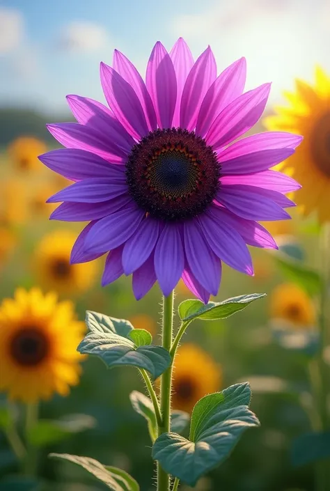 purple sunflower