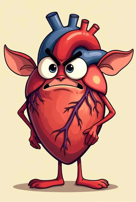  Create a cartoon heart 
With eyes and mouth and legs.  Zé the heart is a grumpy boy. His ears are sad .  He only likes to hear spicy jokes , indecent ,  mockery and swear words .