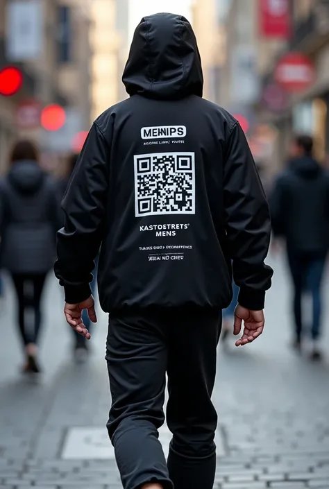 We need a live mascot for a mens deodorant brand—an energetic individual who will actively engage with consumers at the pop-up. The mascot will have a QR code prominently displayed on their back, inviting customers to scan it for a chance to win exciting p...