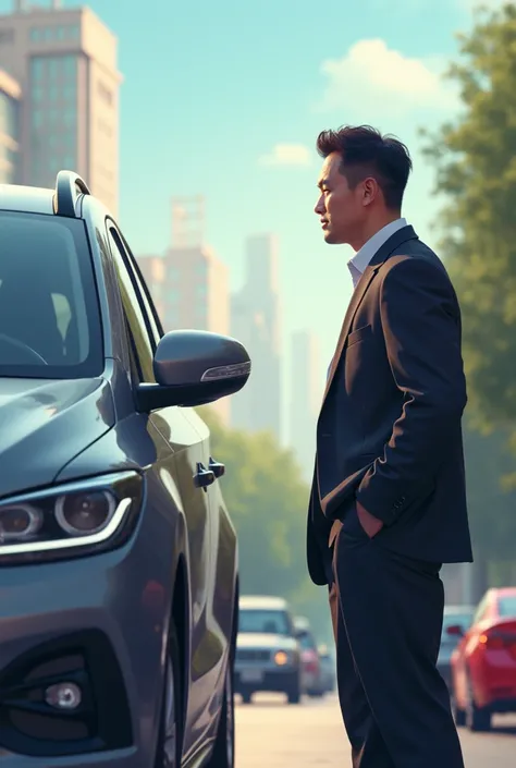 A person buying a Chinese car 