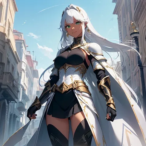 Masterpiece, HD, high resolution, high quality, best quality, super detailed. Solo character alone. Fantasy art.
{{(A 40-years-old female-human-paladin:(appearance: Black-african-skin. Beautiful-green-eyes. Black-lips. Sharp-nose. Strong-female-body. Gentl...