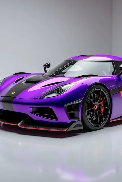 Koenigsegg agera rs carbonne violet detail rose