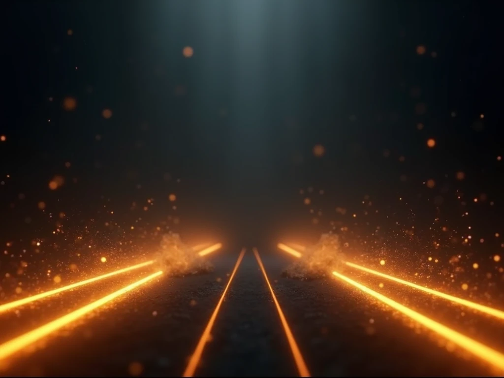 A high-energy, dynamic background designed for a motivational video. The setting features a dark gradient backdrop transitioning smoothly from deep black to dark gray, creating a cinematic feel. The foreground includes pulsating lines of bright neon colors...