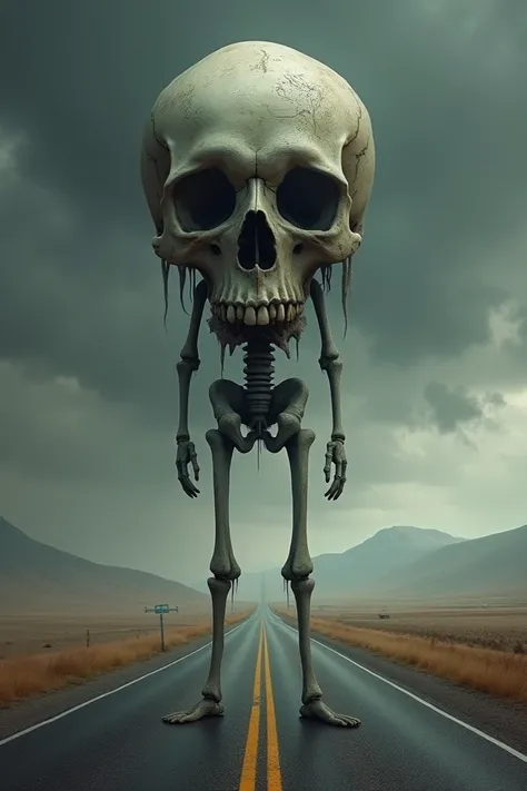 A skull stand on a road and his name is Reaction Hub