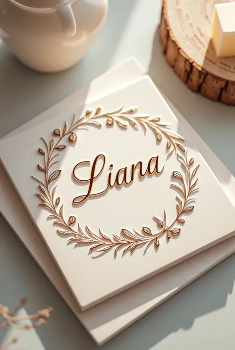 Plaque with the name Liana is as aesthetic as possible