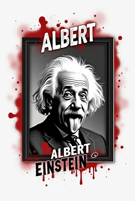  A clean background with a minimalist design where you can see the famous photo of Albert Einstein sticking out his tongue framed in the center. around,  there is floating text in modern typography that says : " Do you know this photo of Albert Einstein st...