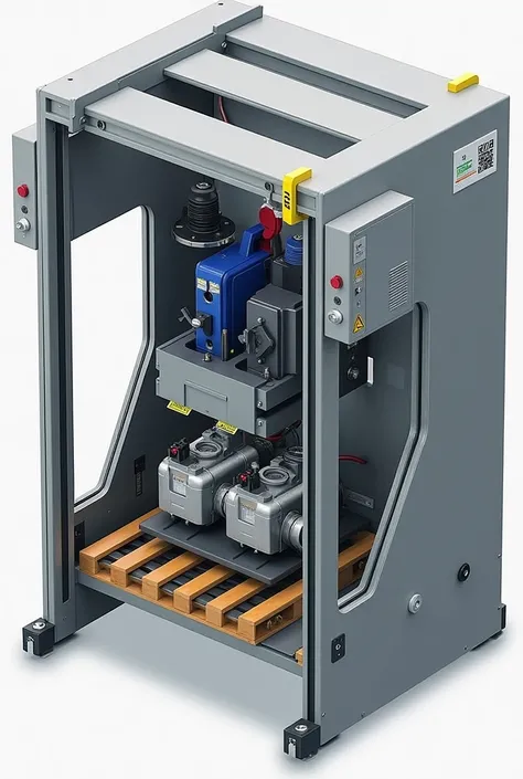 Design of the internal mechanism of a pallet changer 

