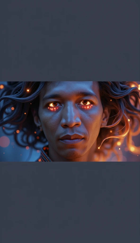 A fiercely radiant digital avatar, exuding passion and zeal in every pixel. This concept art is a hyper-realistic 3D rendering, showcasing the avatars flawless beauty and intense aura. The avatars luminous metallic skin reflects a kaleidoscope of colors, w...