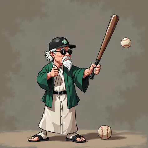  baseball players wear haori hakama with an emerald green crest、 hits a baseball 、 figure before getting into position 。
 as in the attached image 、The left arm is、What is the 、 faithfully reproduced 。
野球のBlackのヘルメットを着用。Helmets are、Black、Black。
BlackHelmet...