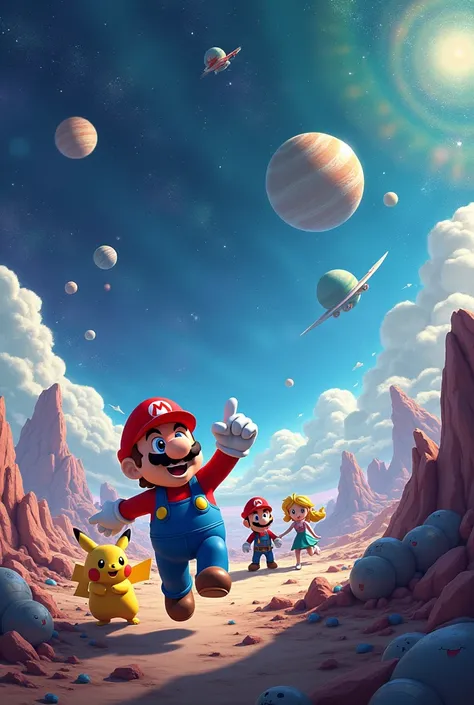 Nintendo space background 