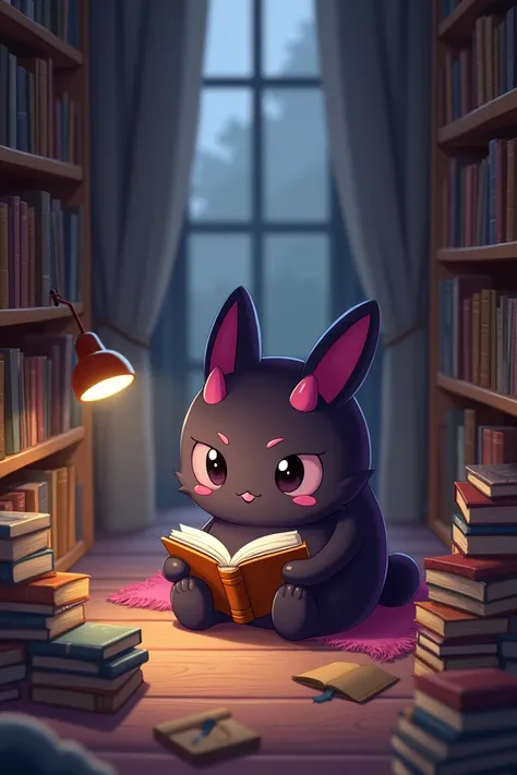 Cute kuromi read books