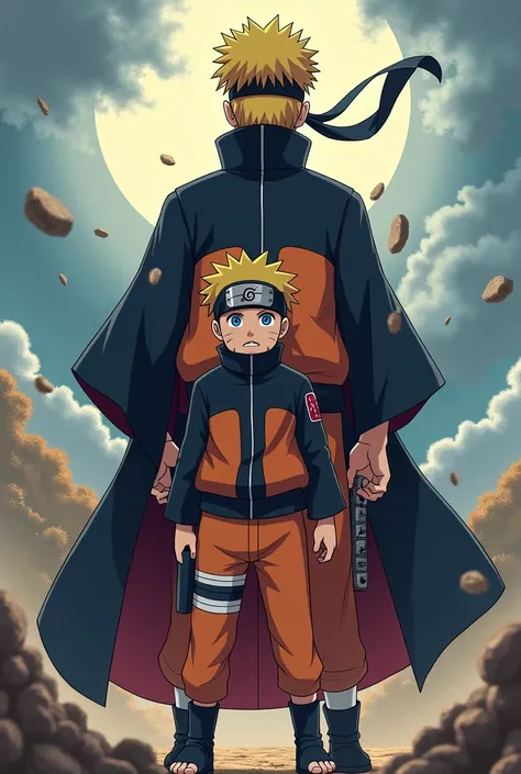 Usually an image with Naruto and Boruto as ren add to Minato that they are Naruto Boruto and Minayo