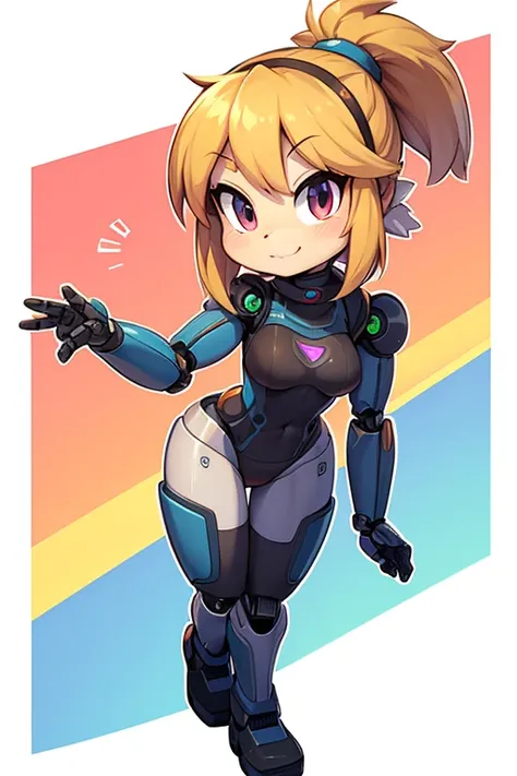 Female robot tiny toons adventure style 