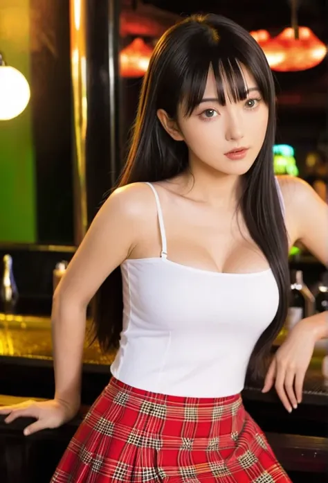 close-up of beautiful Japanese, Yurina Yanagi is a Japanese actress and former model, Kana Yamamoto is a female character Junpei Think Again 2018 Japanese action movie, age 21 years girl, youthful face, perfect body, white body skin, very classic length ha...