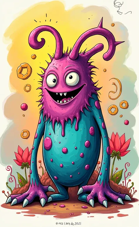 Doodles, monster, High Resolution, cartoon, colorful 