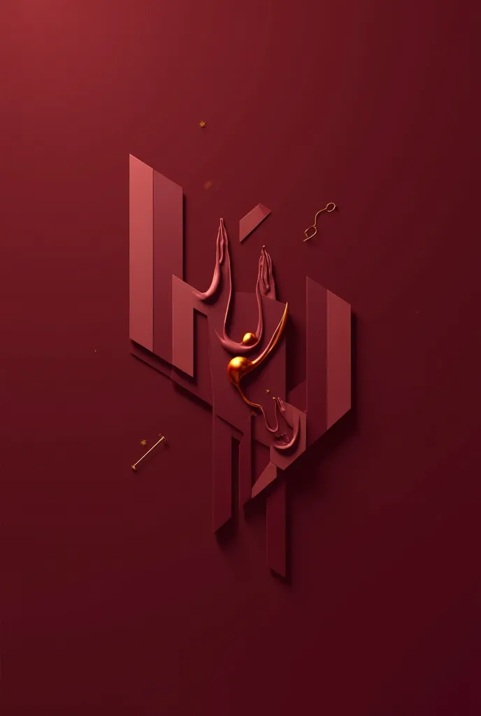 good looking simple design in burgundy color background