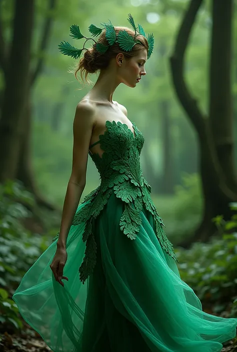 May - Emerald  (Emerald)

Characteristics of spirits :  A green leaf-like dress designed to be worn by Victorias Secret models、 Reminiscent of a Forest Fairy 。It has beautiful green feathers like bird feathers.