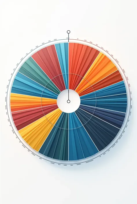 Pie chart with 112 slices