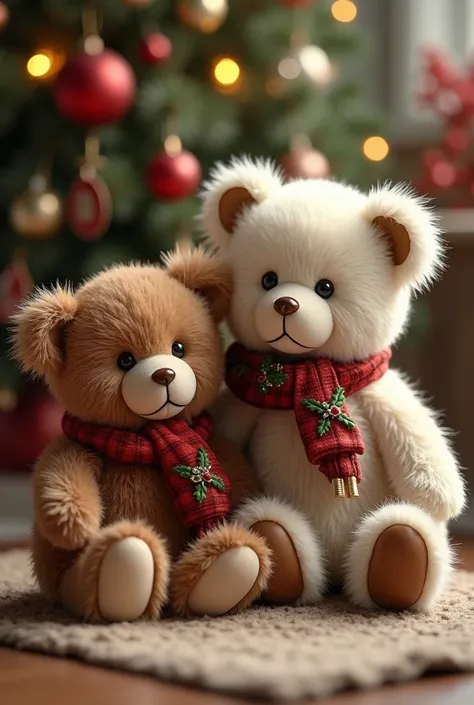 Picture of decorative Christmas bears as realistic as possible I need it to be more realistic 