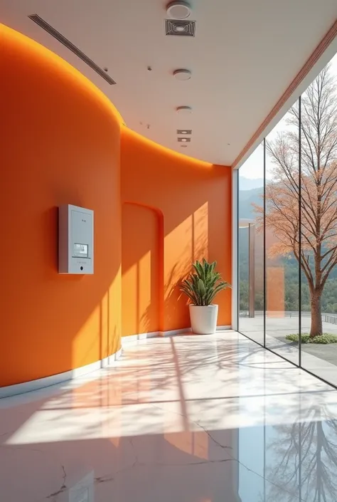 en 8K,  creates a technical base that performs GPS monitoring service installations ,  with the name of alarms uses the colors orange and white in the concept of the place, that it has an area for receiving customers the size of the room can be 6x4 the vie...