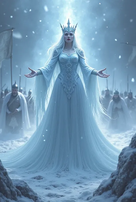 frozen, the ice queen, sacrificing herself in the war 