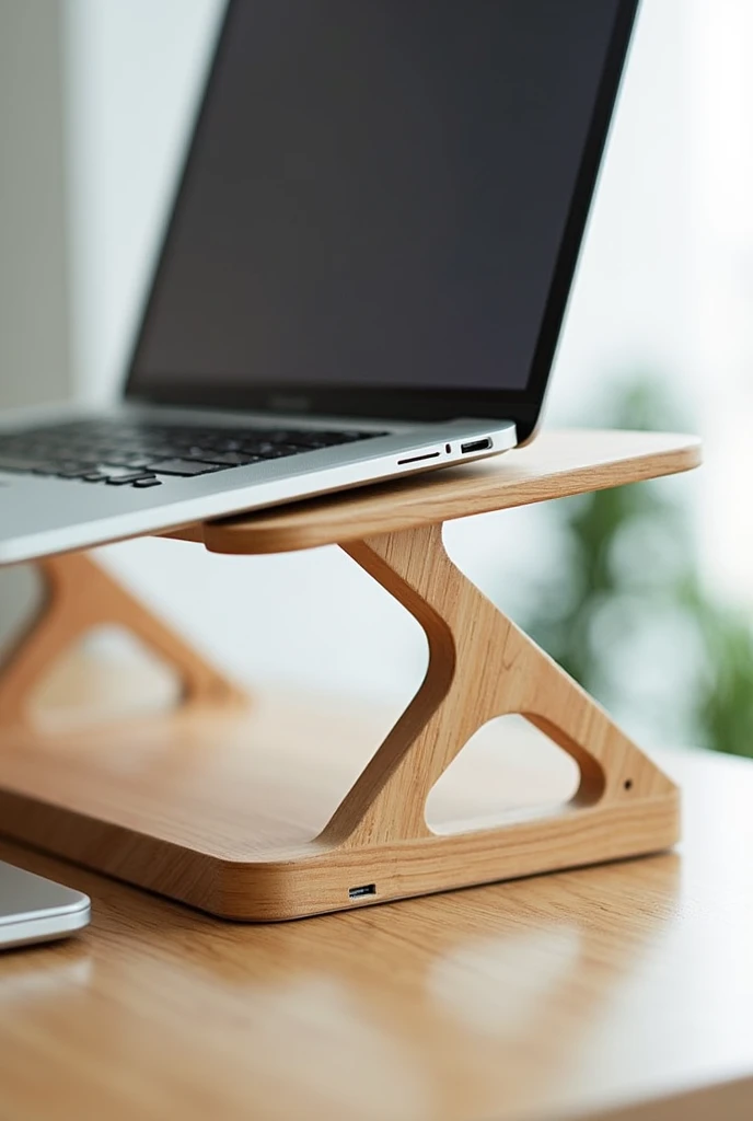 Creates an eco-friendly laptop stand that can be easily transported 