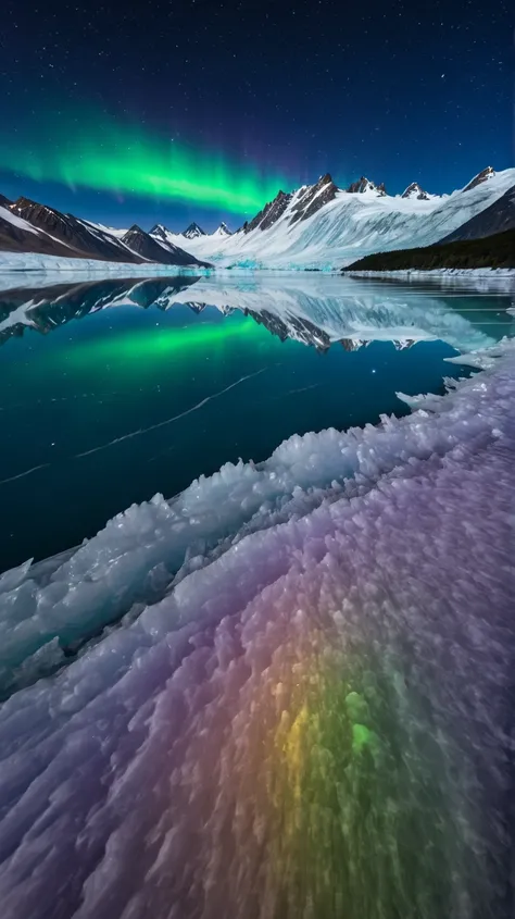 Aurora Over the Glacier