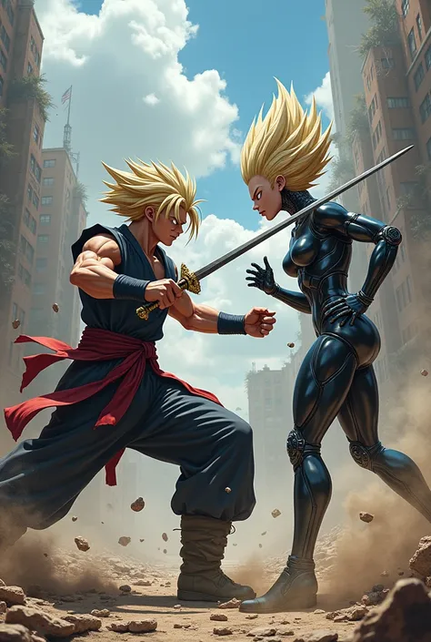 Trunks vs Android 18