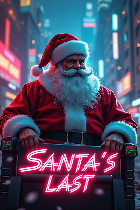 Create a party poster says Santas last
