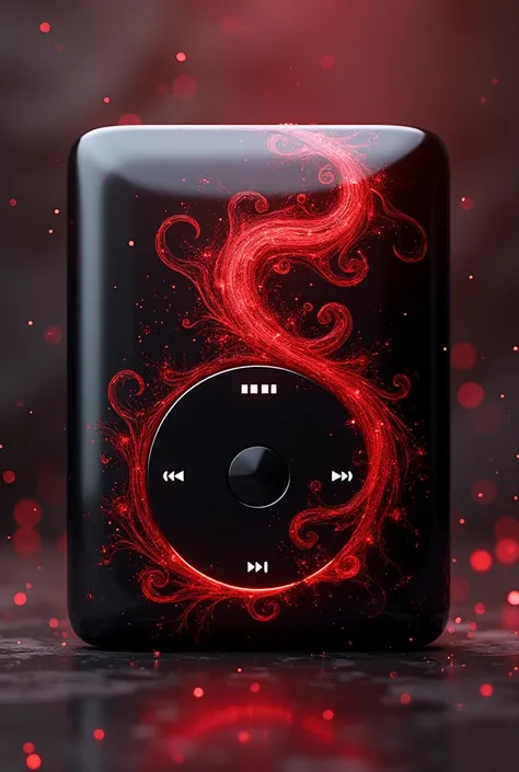 iPod Video, Black and Crimson Color, Magic Pattern