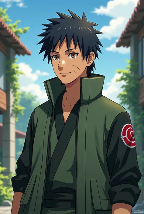 Create an image of Iruka Umino character from Naruto Shippuden 