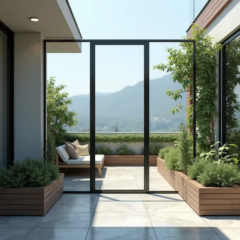 glass screen for terraces ,  that in the image you can see well the screen that stands out the most 