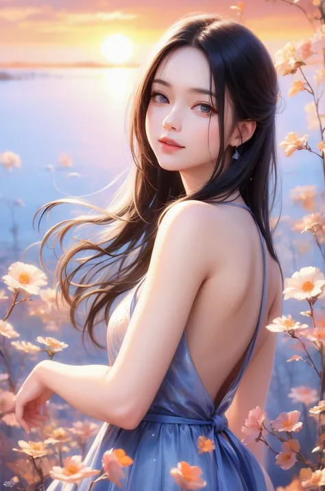  super quality、high quality、32K,8k tablecloth、sleeveless,  ponytail, Japanese Girls, 8K, Legal photos, high quality, masterpiece,  actual , Super detailed and realistic,  a girl ,  cute, The best smile,  beautiful eyes , Long hair,  perfect facial features...