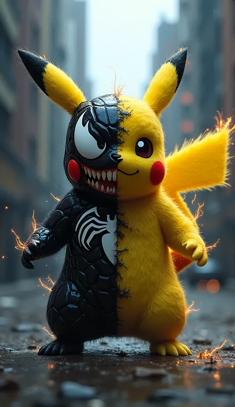 Pikachu e Venom juntos 