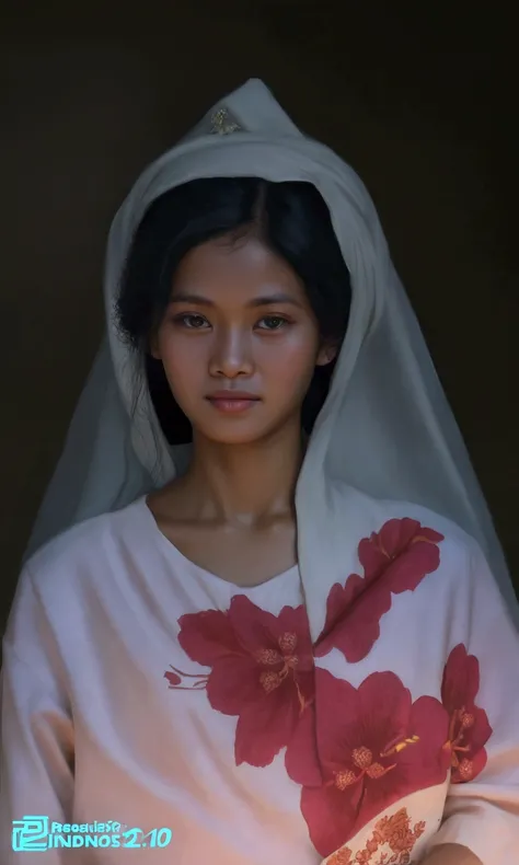 Realistic, old 20 years Indonesian girl 