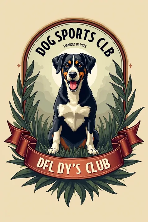 Stielisietes club crest for a dog sports club was founded in 1928