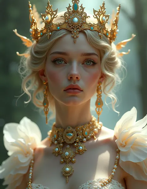 portrait de la déesse éthérée, compliqué, élégant, très détaillé, Peinture numérique, artstation, concept art, lisse, concentration aiguë, illustration, art by artgerm and greg rutkowski and alphonse mucha and william - adolphe bouguereau and stephanie law...