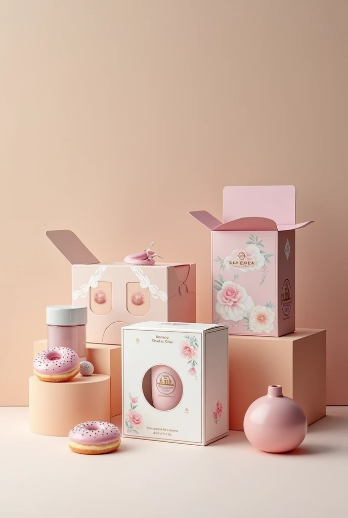 I want boxes photos like the boxes we can use for goody bags or perfume boxs woth cool aesthetics on them or like donut boxes with donuts on them want the picture of the boxes as im a starting a business of boxes so want to post them on social media