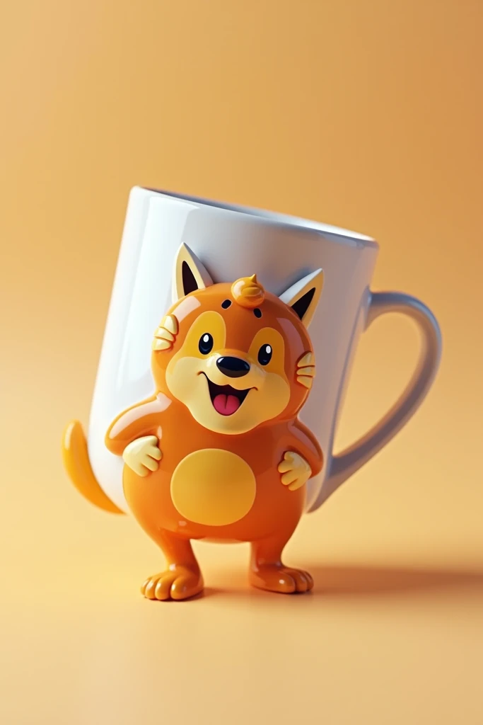 Mascot on a mug