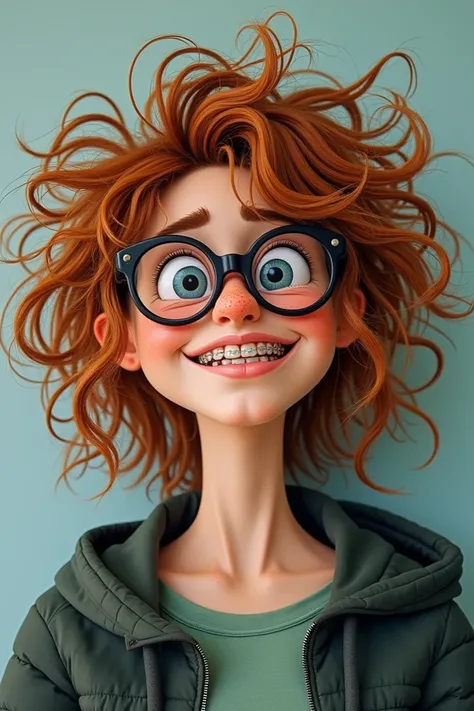 Meg has braces, glasses, and wild, unruly hair. She often feels awkward and out of place.