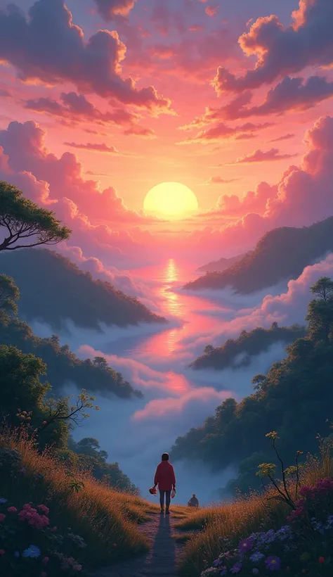 A beautiful sunrise
Ghibli World
