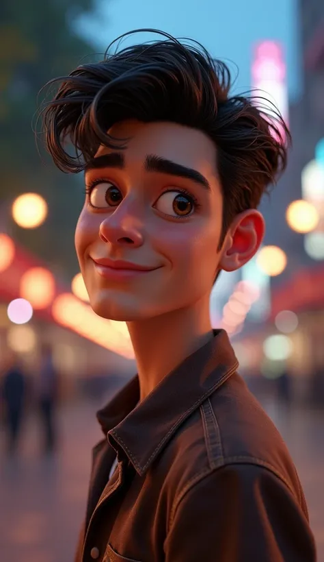  a handsome guy, pixar style, cinematic, masterpiece, high-aesthetic, portrait 