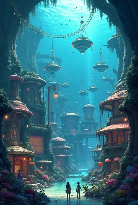 Amusement park under the sea