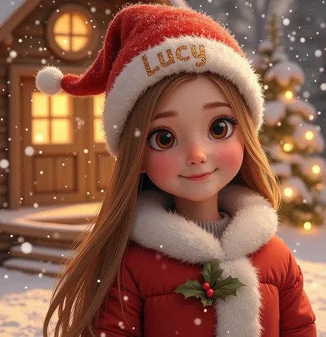 I want the Christmas hat to say Lucy instead of Rosy