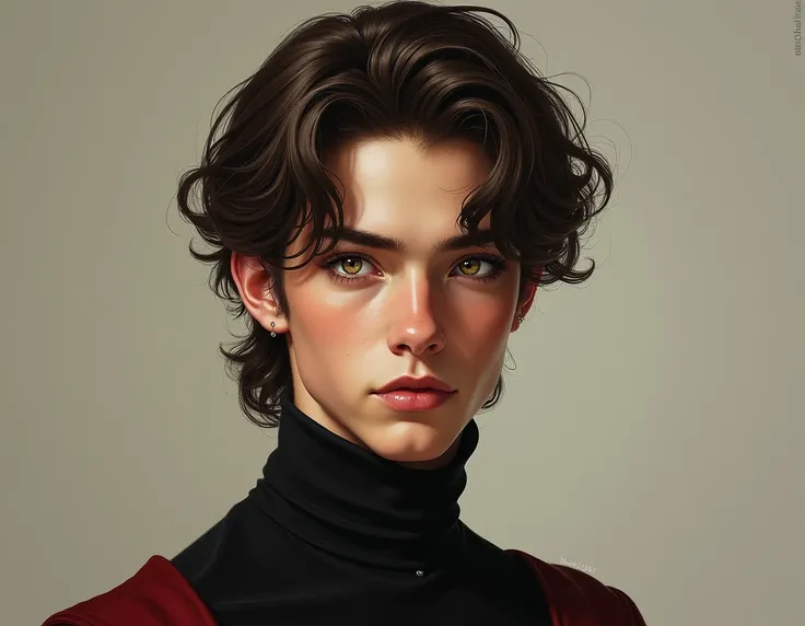 A very realistic portrail. The prince stood tall, exuding an undeniable presence that balanced youthful vigor with an air of absolute control. At seventeen years old, his demeanor was already one of calculated authority, as if he could bend the world to hi...