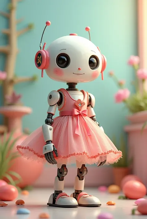 Sfw robot wearing a cute dress