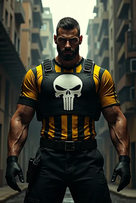 THE PUNISHER WITH THE PEÑAROL T-SHIRT 