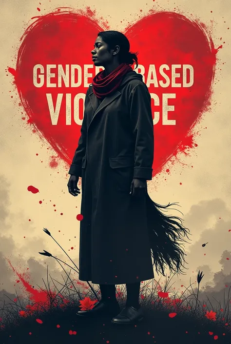 a banner on gender-based violence 