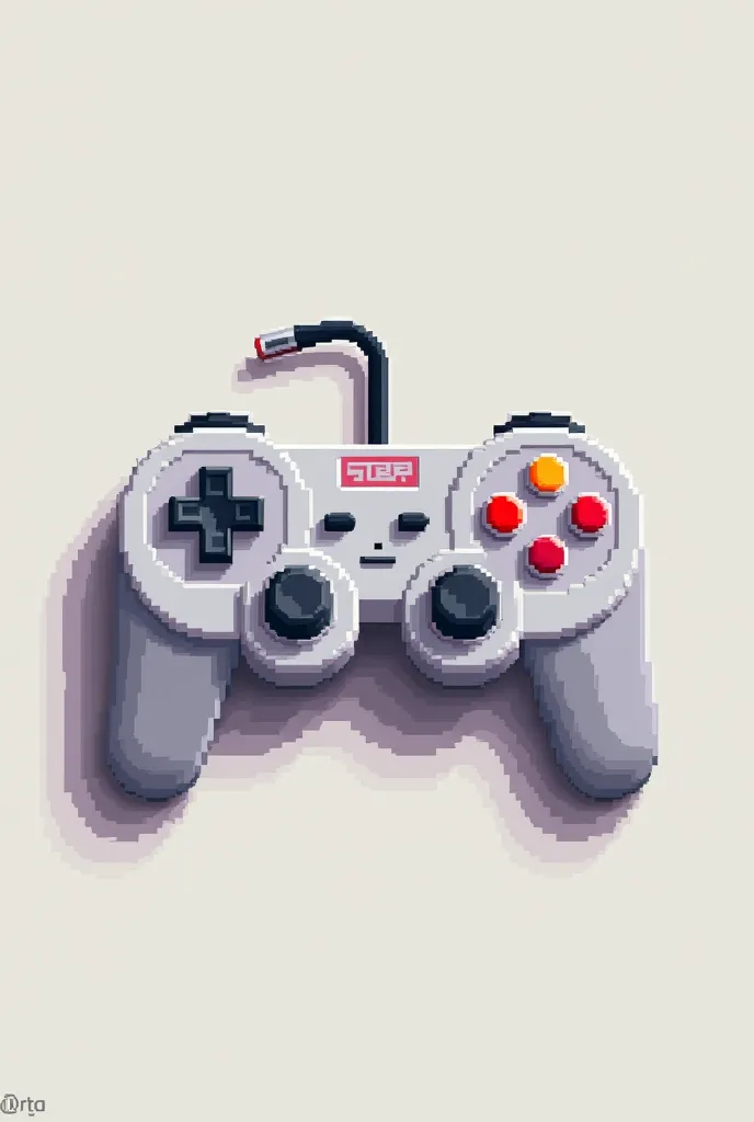 A video game controller in Pixel Arte format